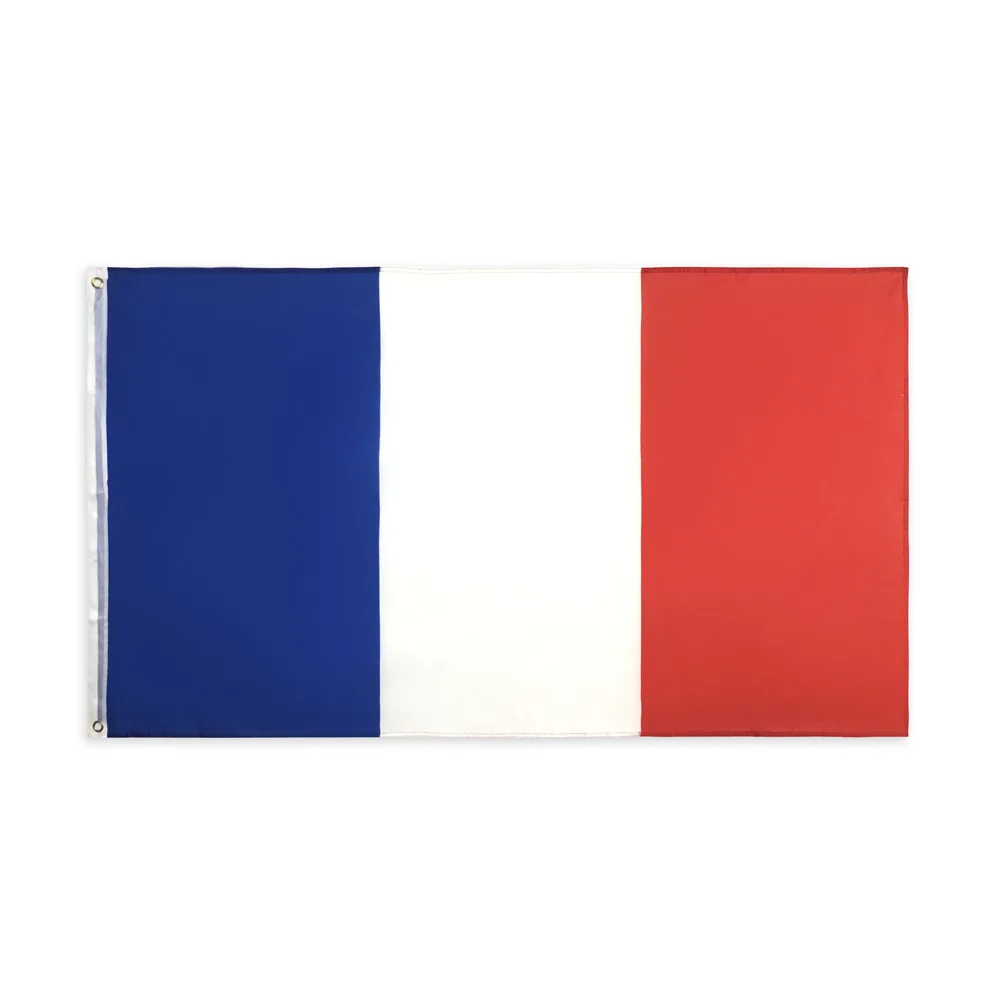 

Factory High Quality and Cheap Waterproof 100%Polyester red white blue flag Customized France Flag