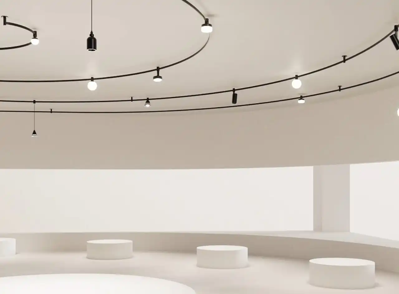 flexible track lighting commercial space gallery