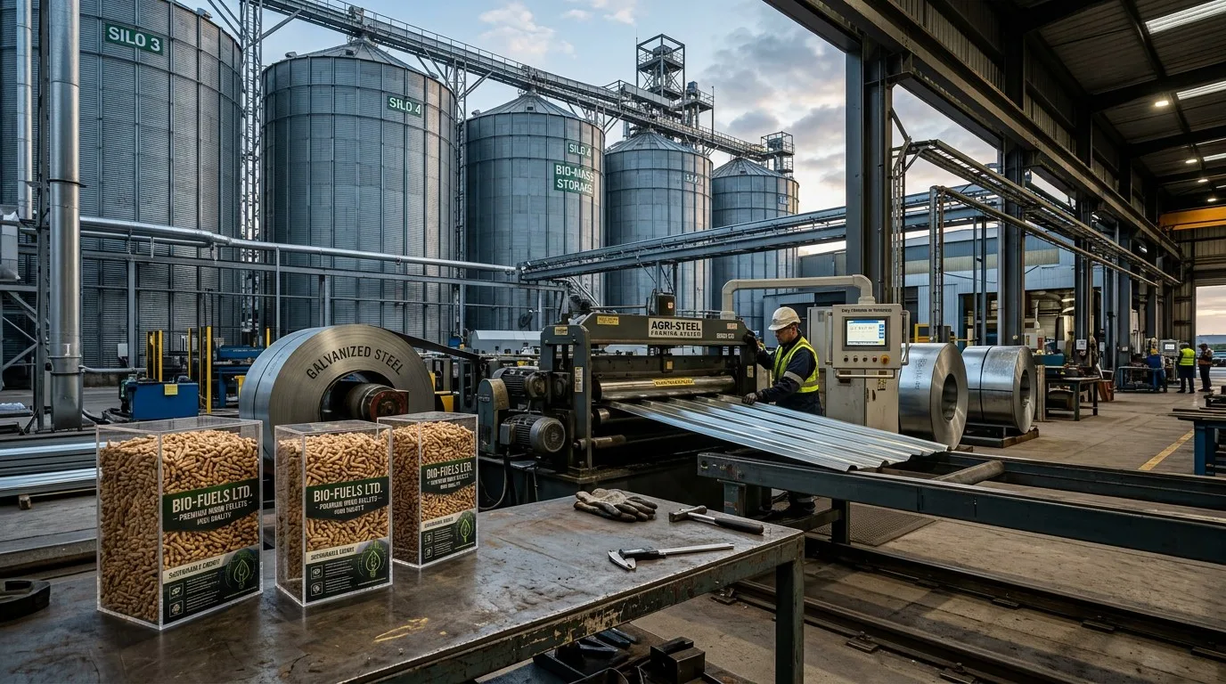 Specialized Steel Silo Storage for Industrial Wood Pellets and Bio-Energy