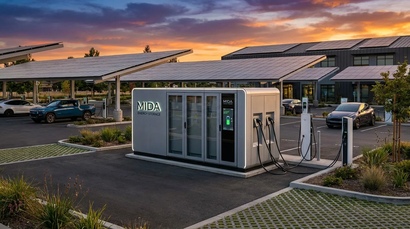 261kWh BESS DC Charging Station - MIDA