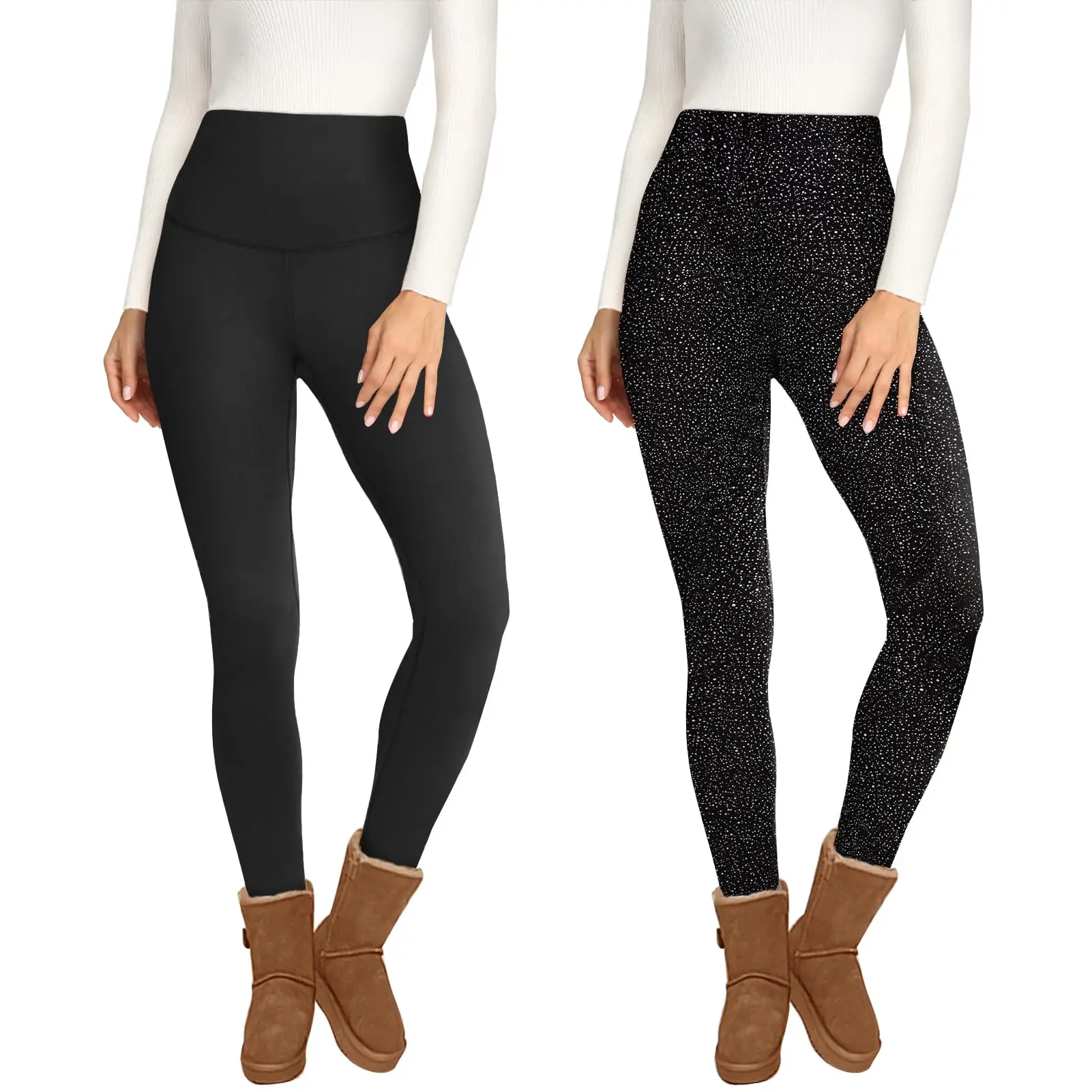 High-Waisted弹力腰头Full Length Yoga Pants