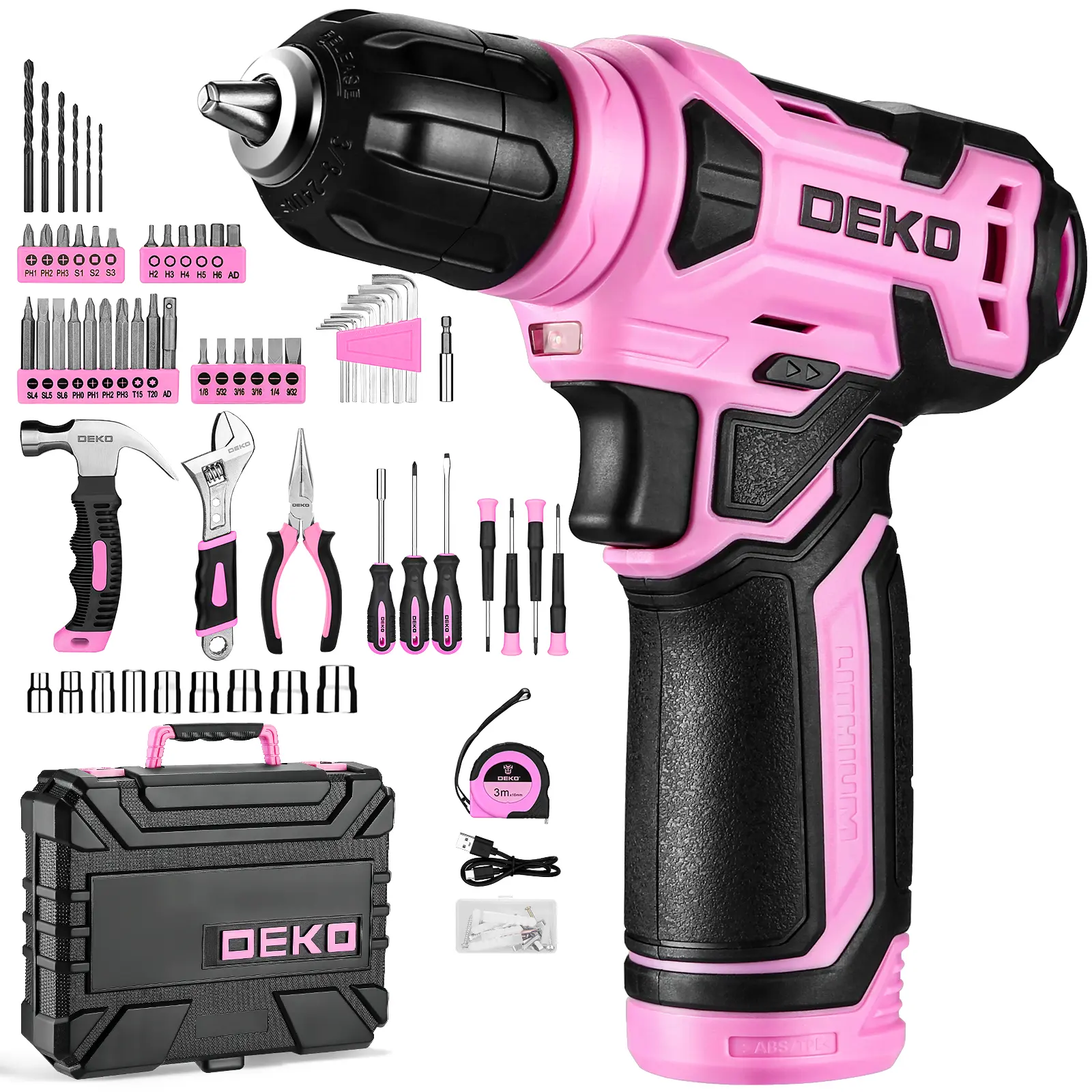DEKO 126-Piece Tool Kit Overview