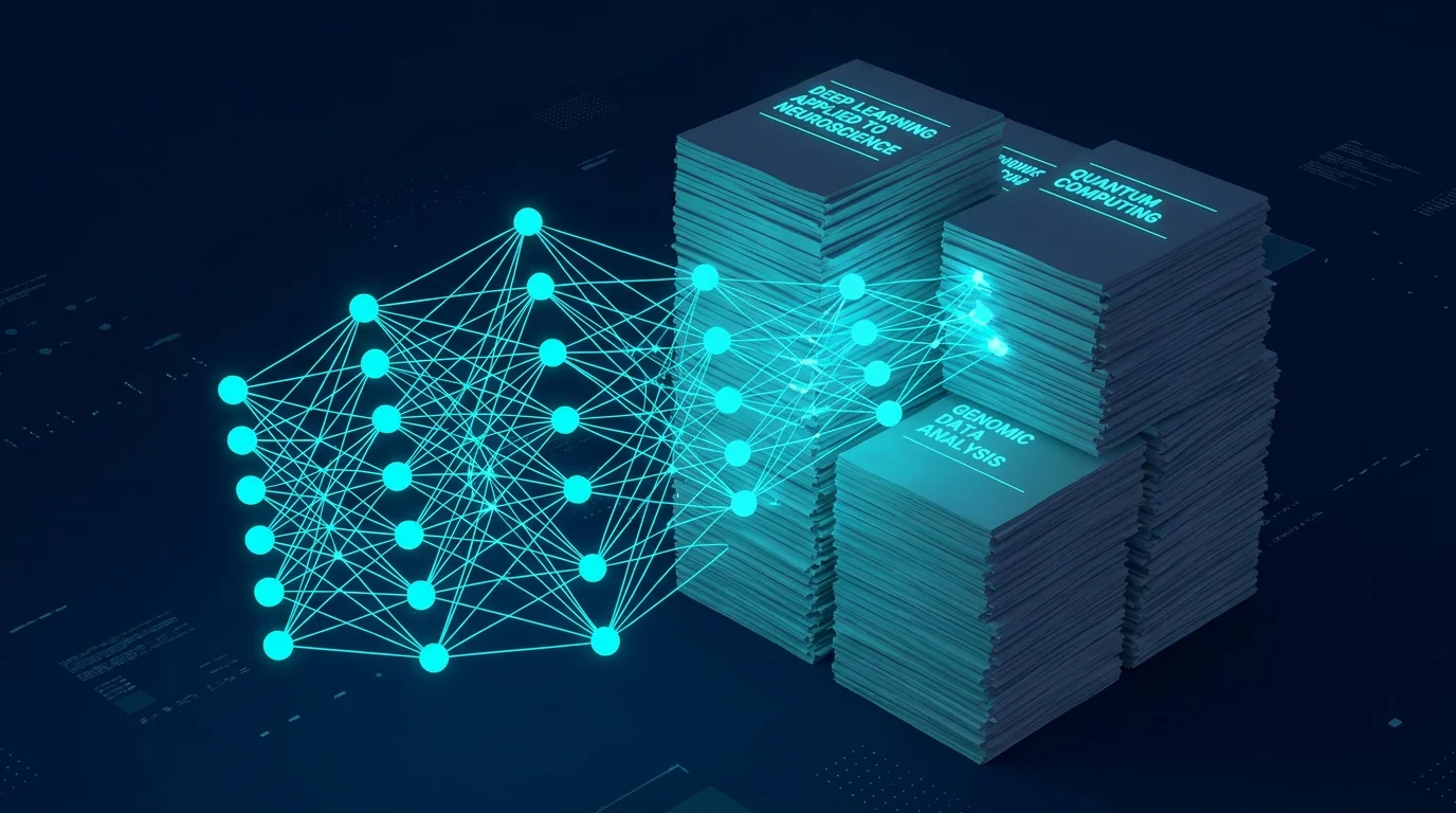 AI Neural Network analyzing research papers