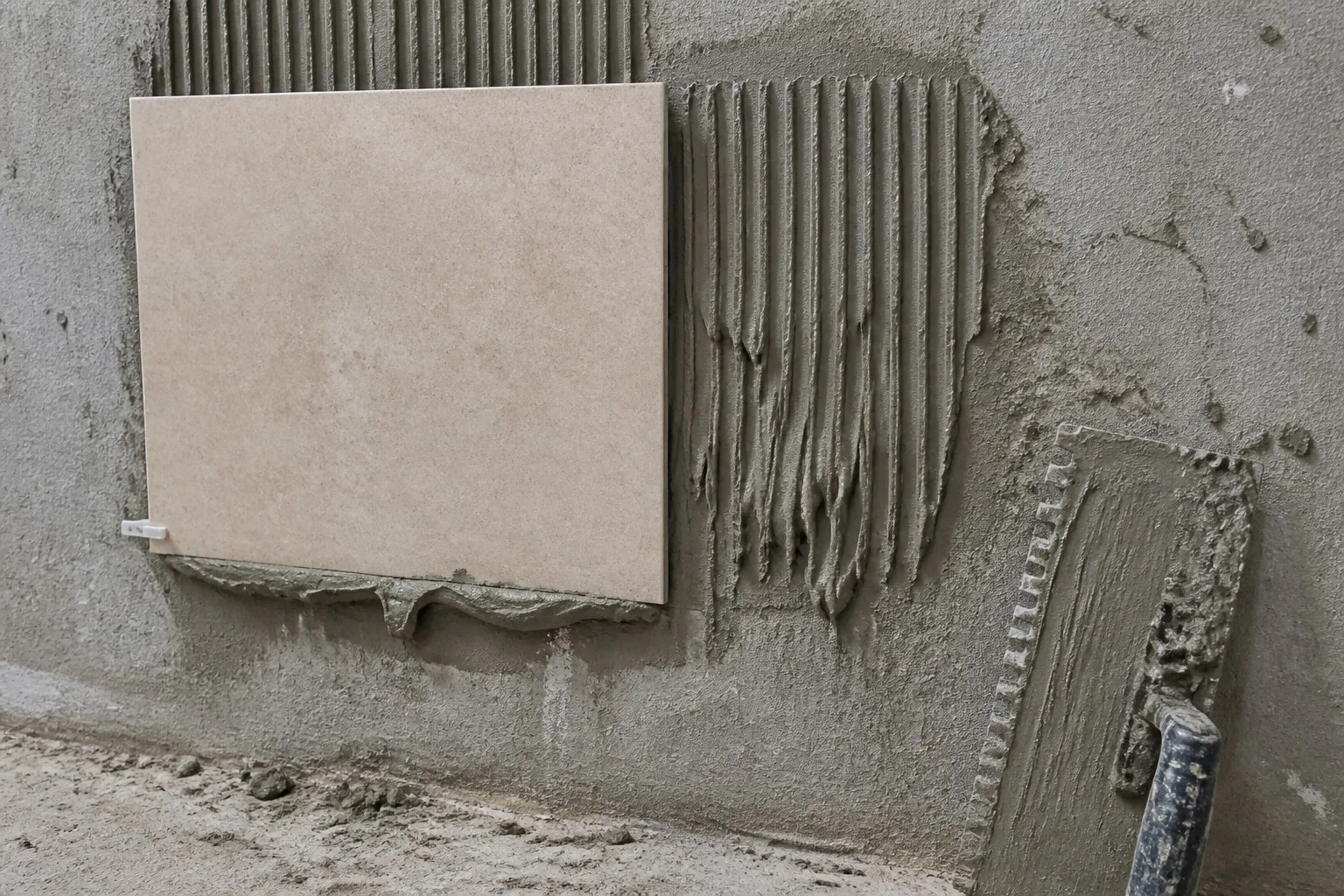 dry-mix mortar failures involving sagging and poor workability