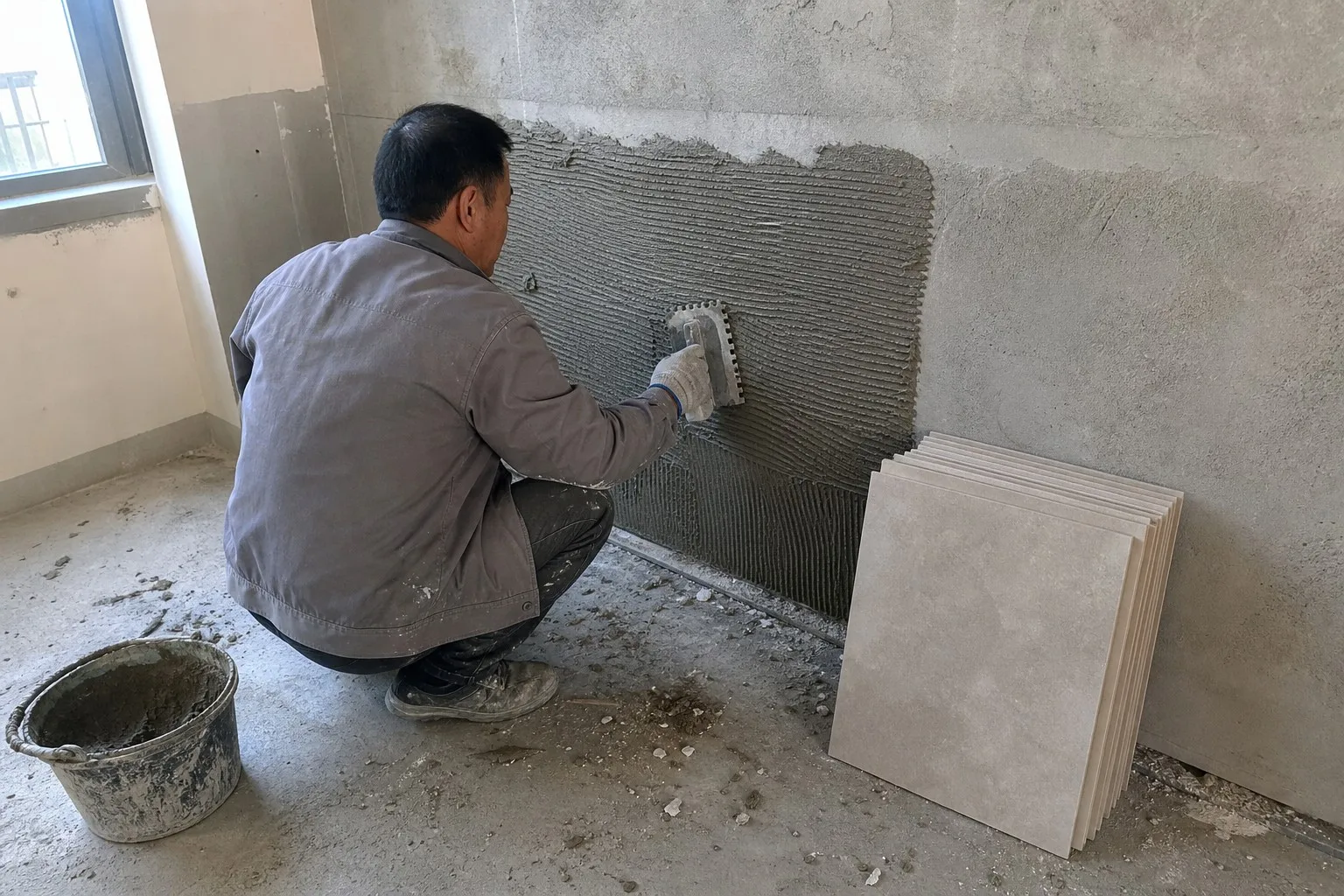 HPMC for cement-based tile adhesive evaluation