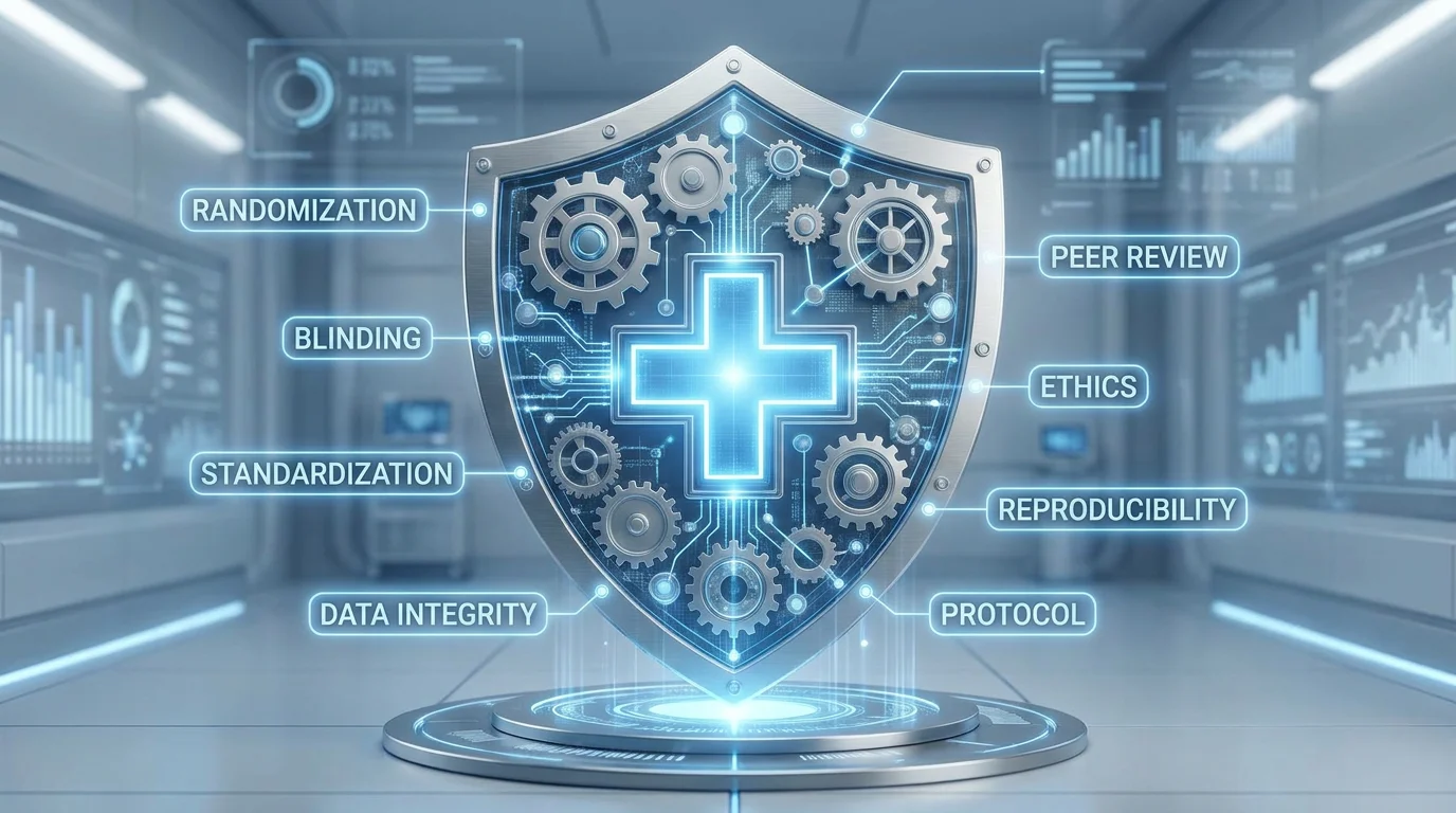 3D visualization of research rigor and methodological standardization