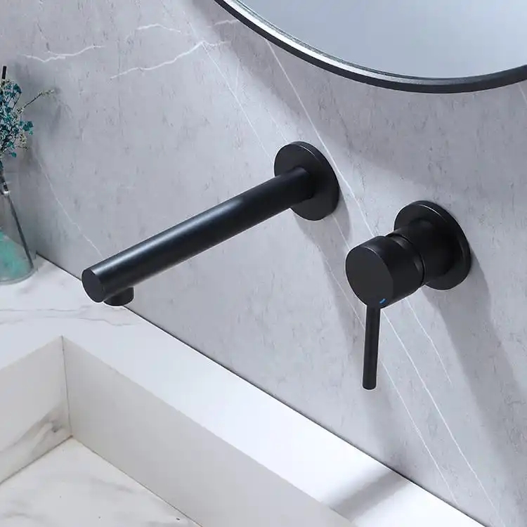 black-round-wall-basin-mixer-perspective