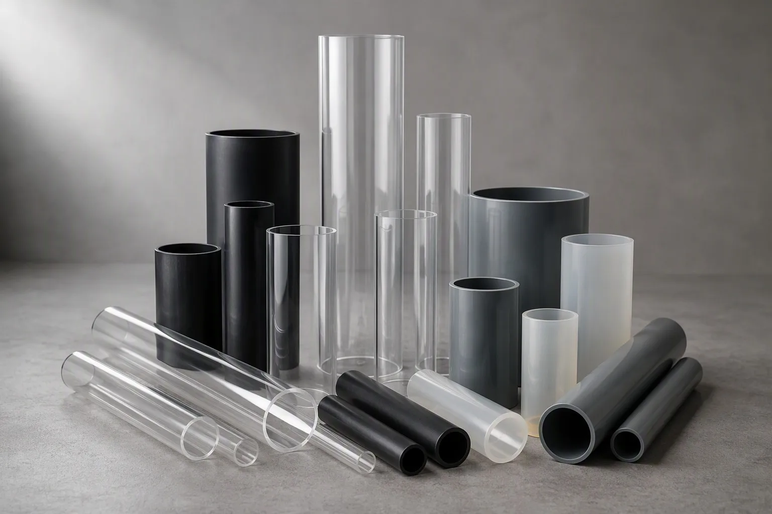 Diverse Plastic Round Tubes