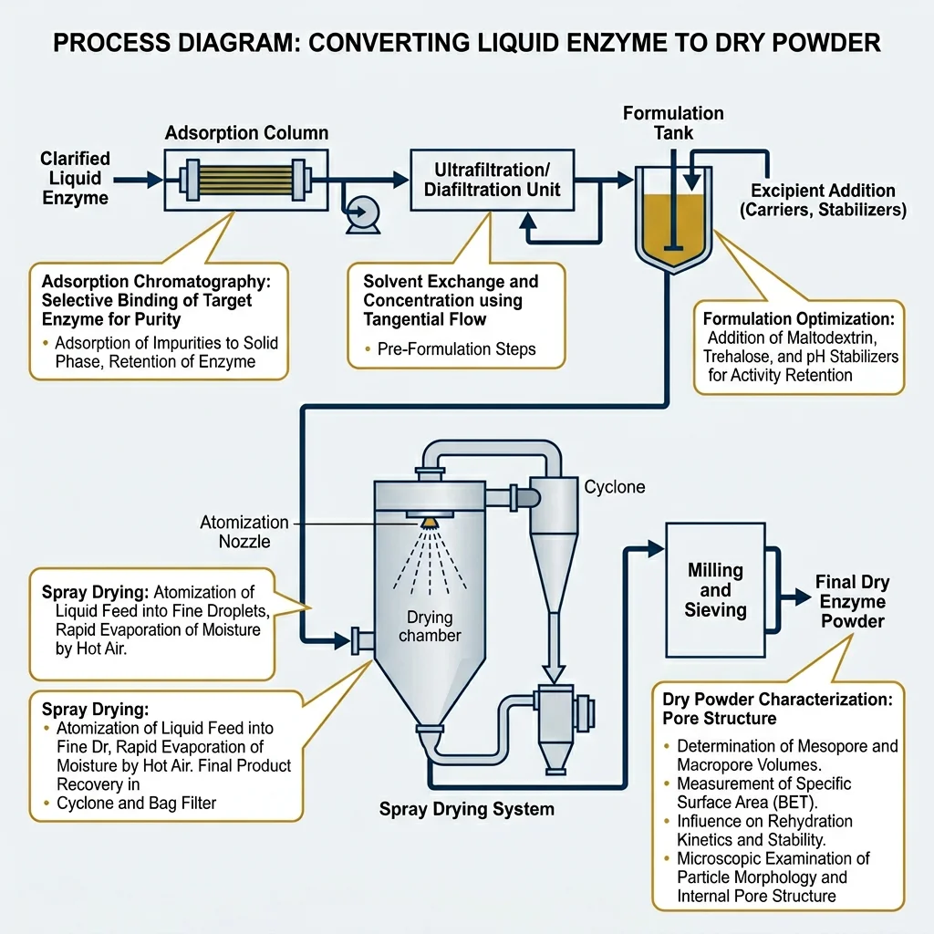 SILSEP Liquid to Powder Adsorption Process