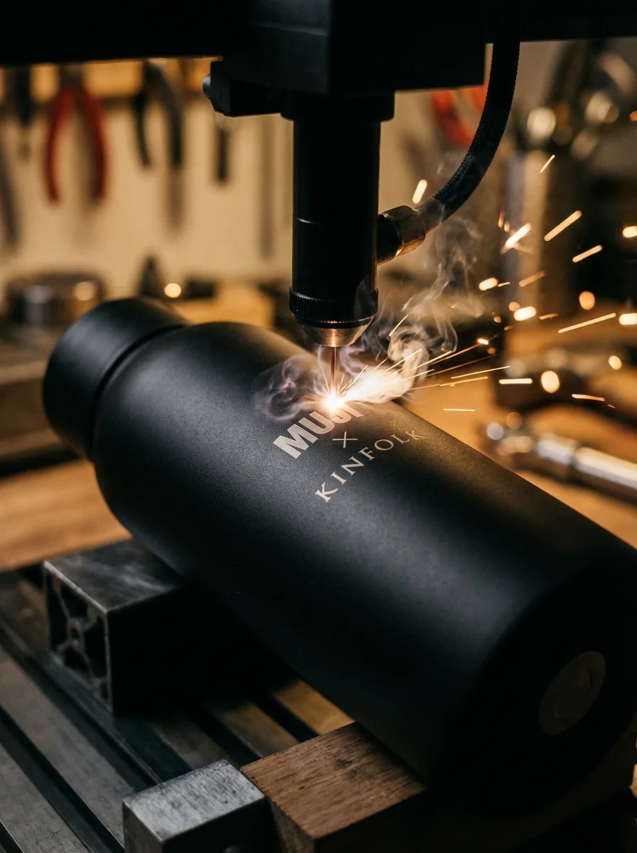 QC Inspection of stainless steel water bottles in China factory