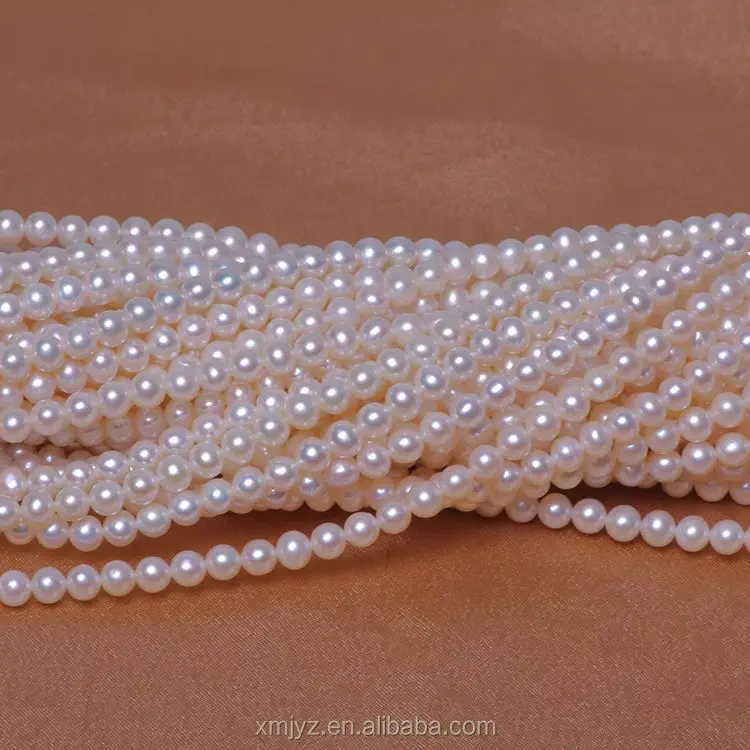 

ZZDIY047 Wholesale Freshwater Pearl Necklace 5.0-6.0Mm Round Aaa1 Fresh Water Pearl Strand Necklace Pearl Manufacturers