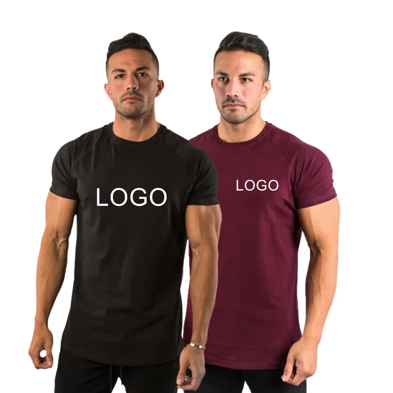 Plain Gym Tee Shirt Men Training Wear Gym Short Sleeve Running Fit Fitness Sportswear Gym Wear Mens t Shirts