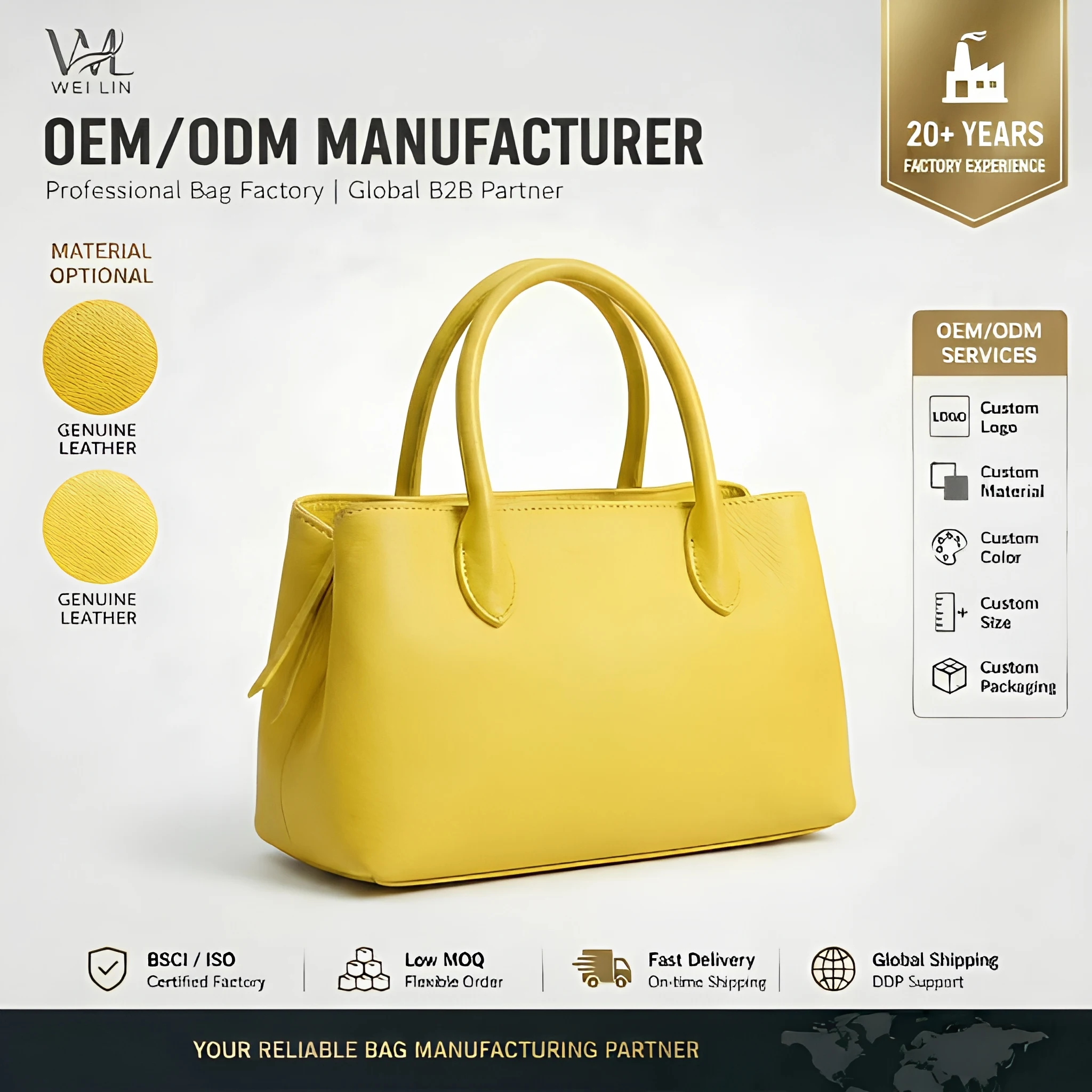 Soft Leather Bucket Crossbody Bag