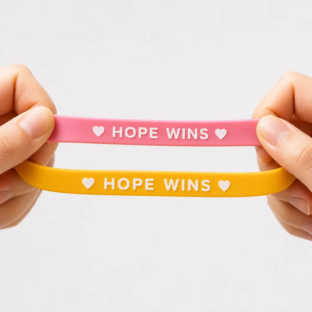 High elasticity silicone wristband stretch resistance test