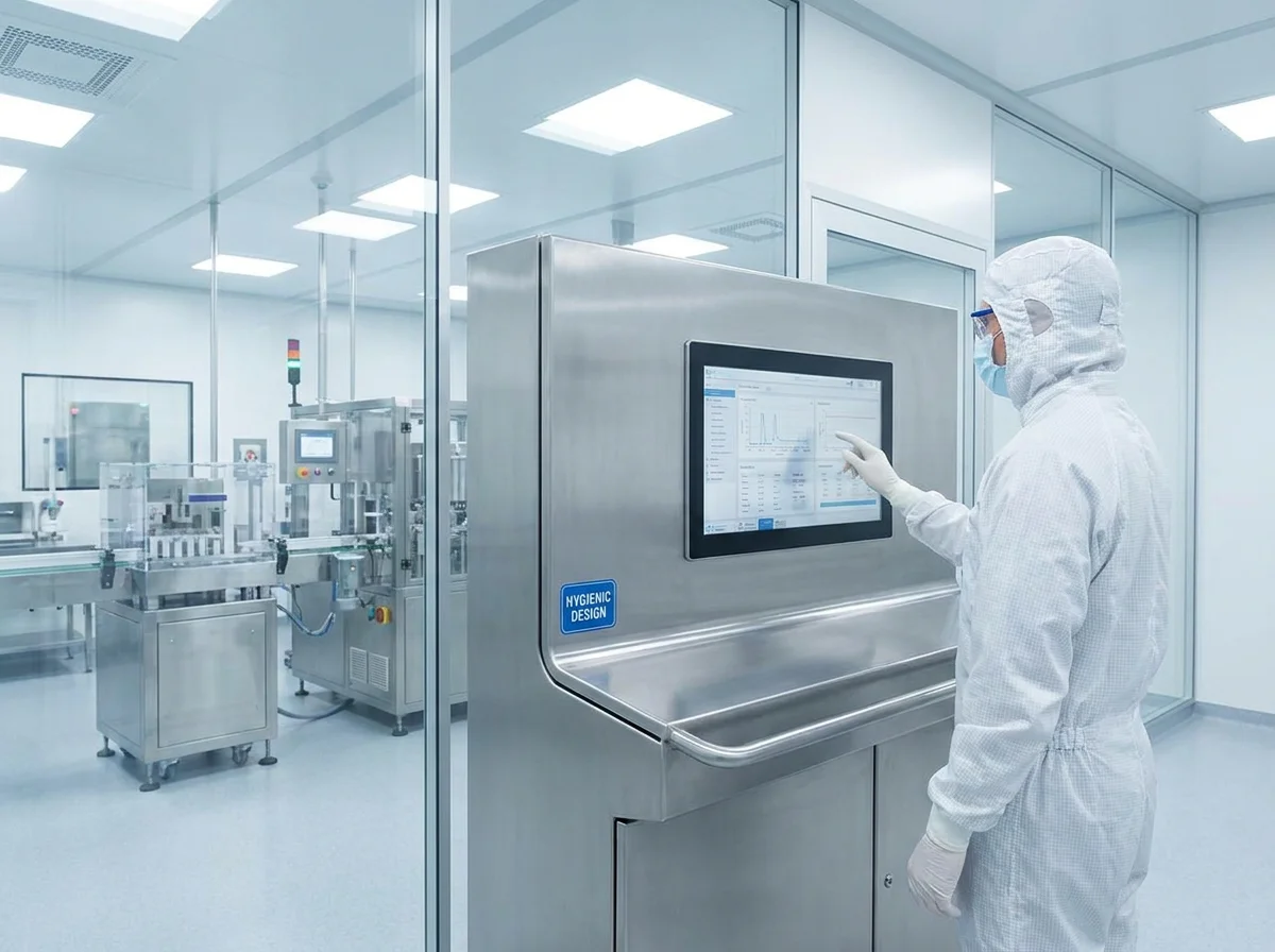 在洁净医药实验室运行的工业计算机