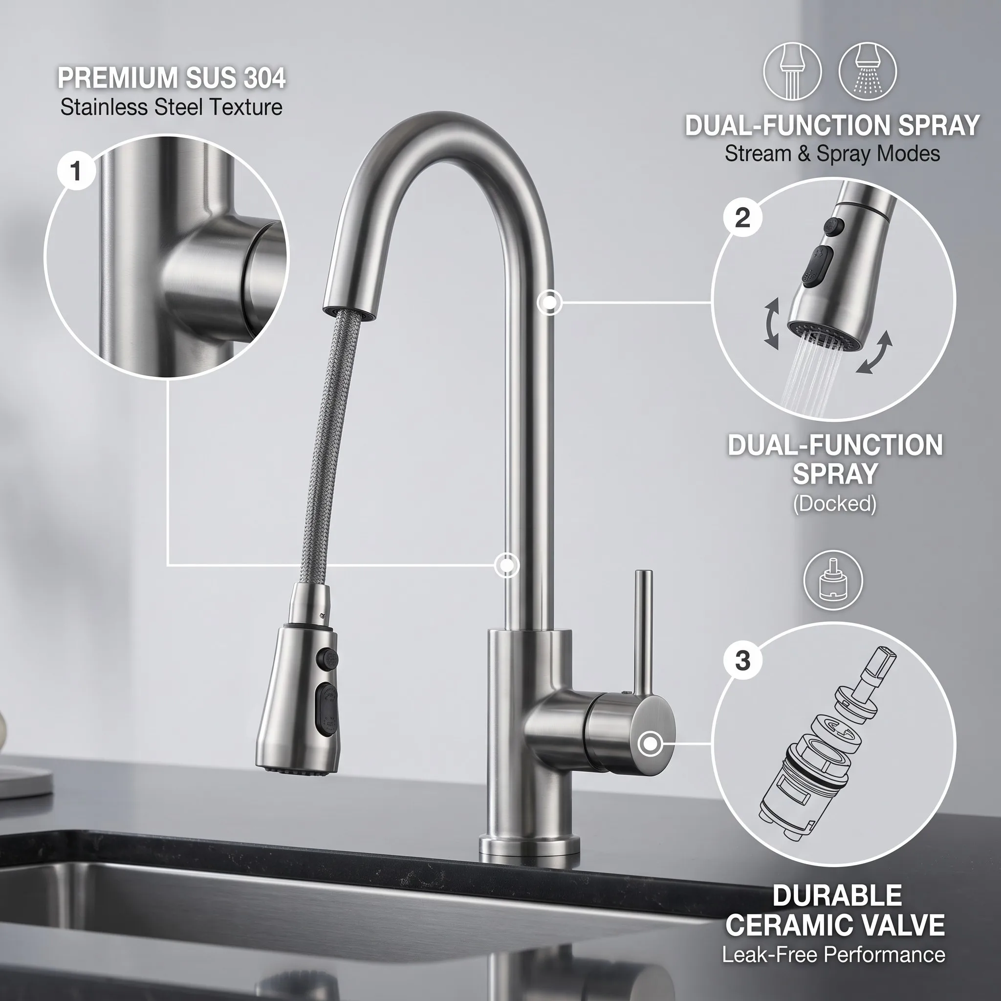 Why Factory-Direct SUS304 Faucets are More Durable: A Technical Analysis