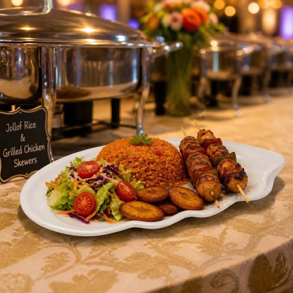 Banquet buffet scene