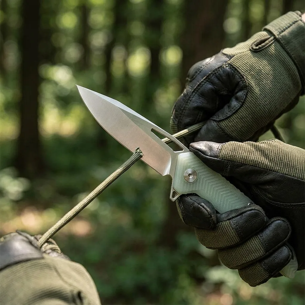 Rugged D2 Knife in Use