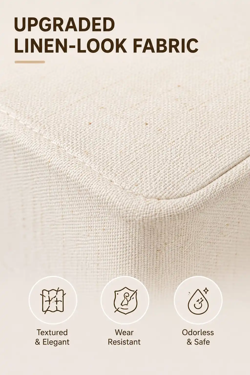 Kinfold Storage Box – Upgraded cotton-linen fabric close-up texture