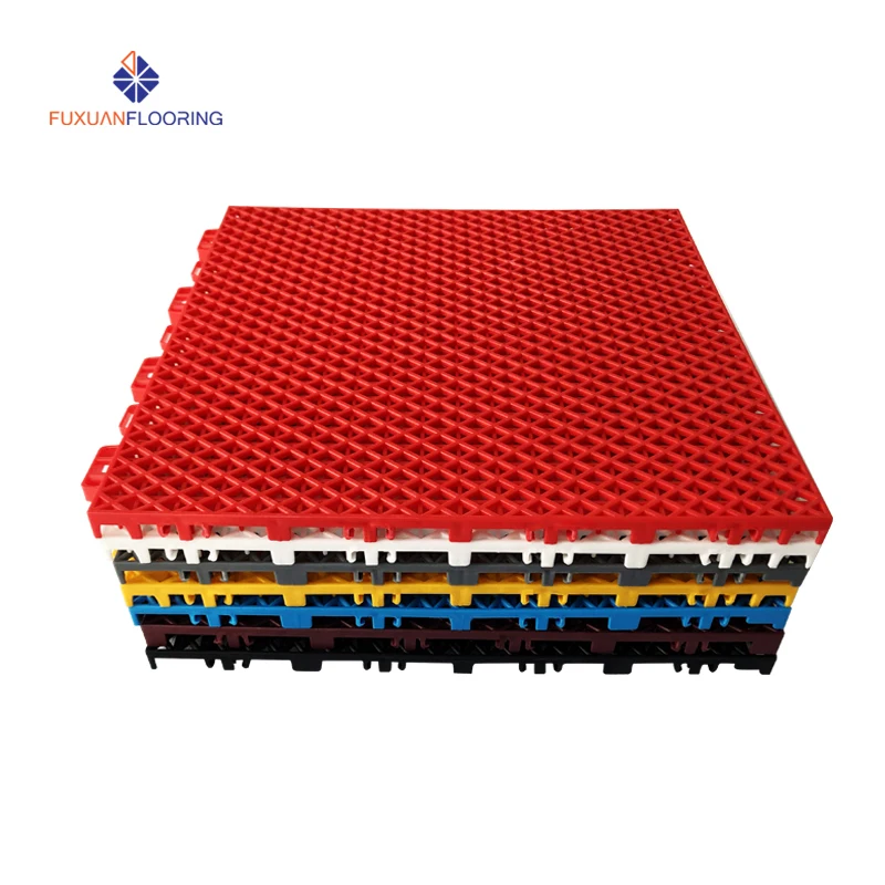 Anti-skidding Portable Environmental Various Colors 20x25 Feet Backyard  Basketball Court Floor