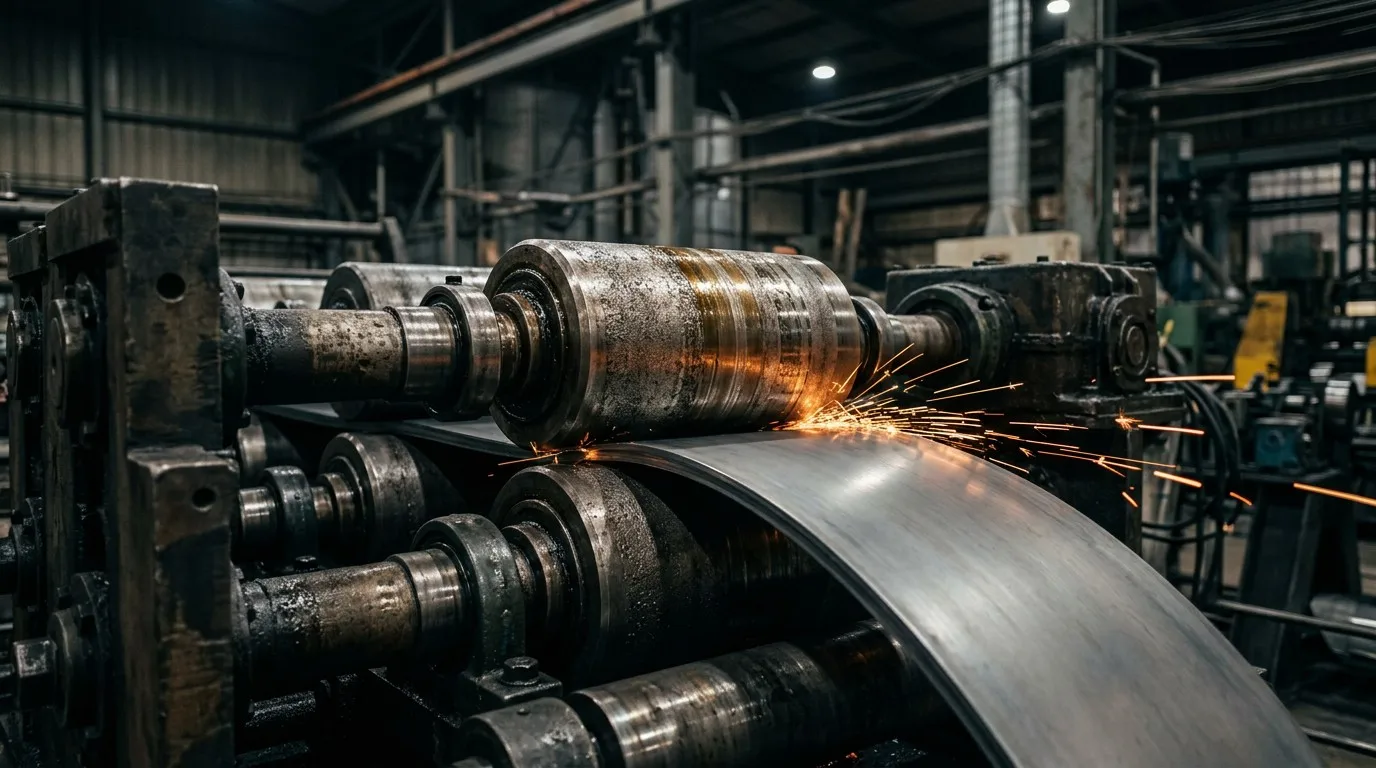 Precision Rollers in a Grain Silo Roll Forming Machine Shaping Steel