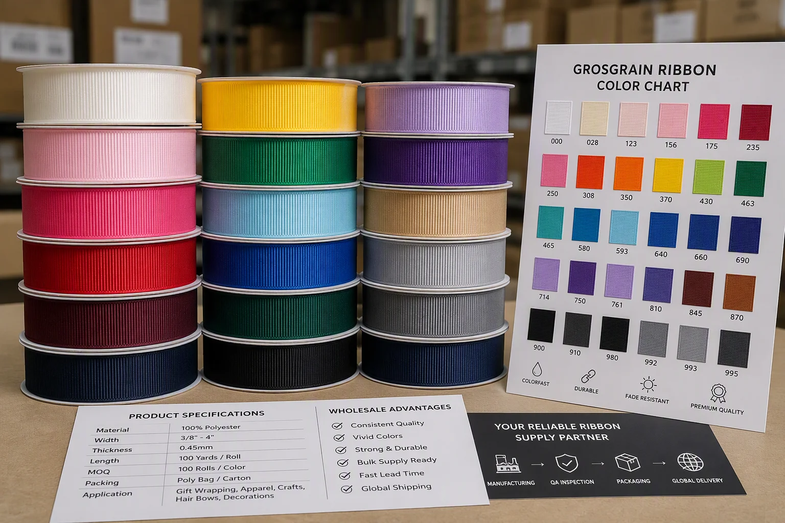 satin ribbon for flower shops