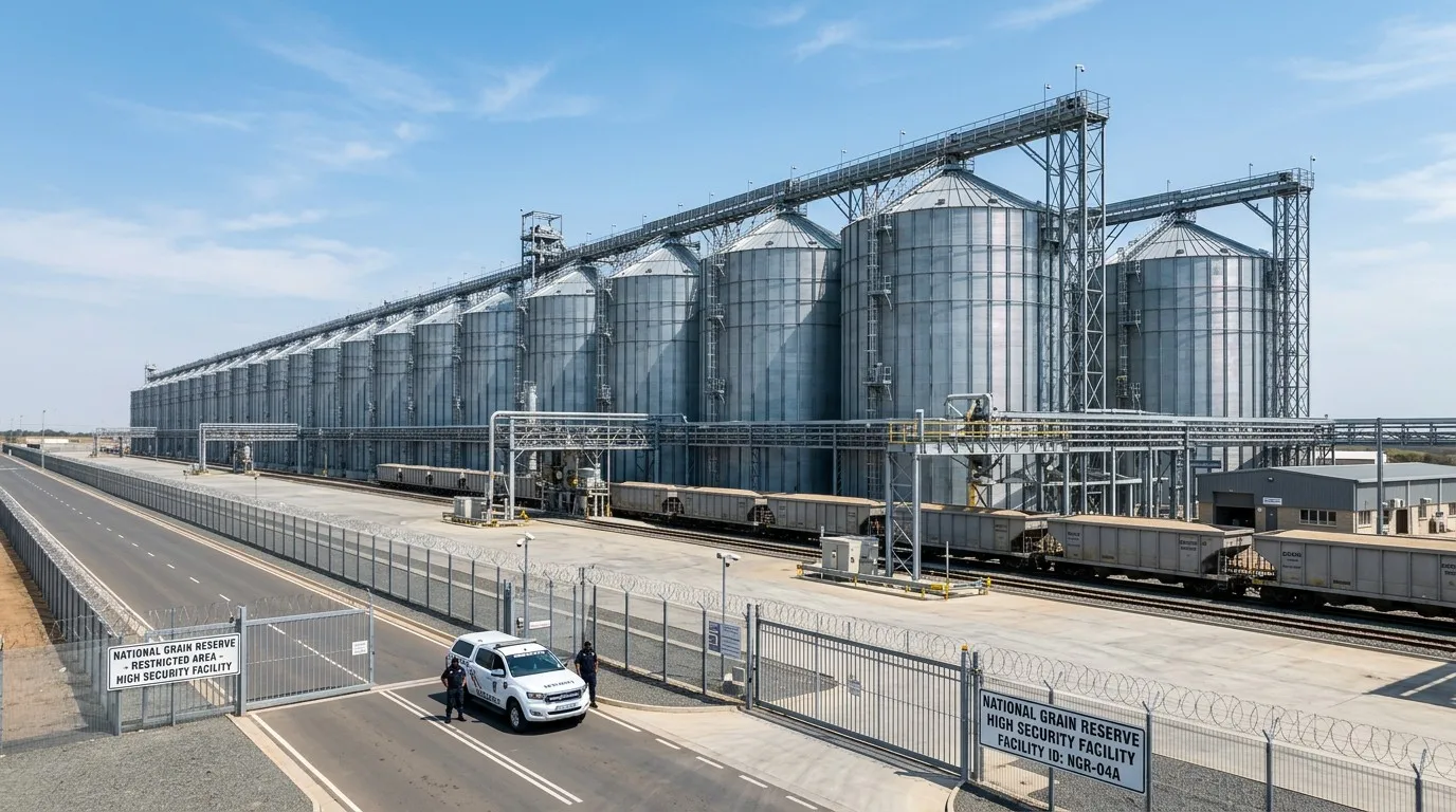 Strategic National Grain Reserve with High-Strength Steel Silos
