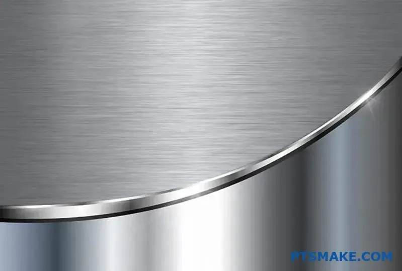 Brushed satin finish metal parts loading=