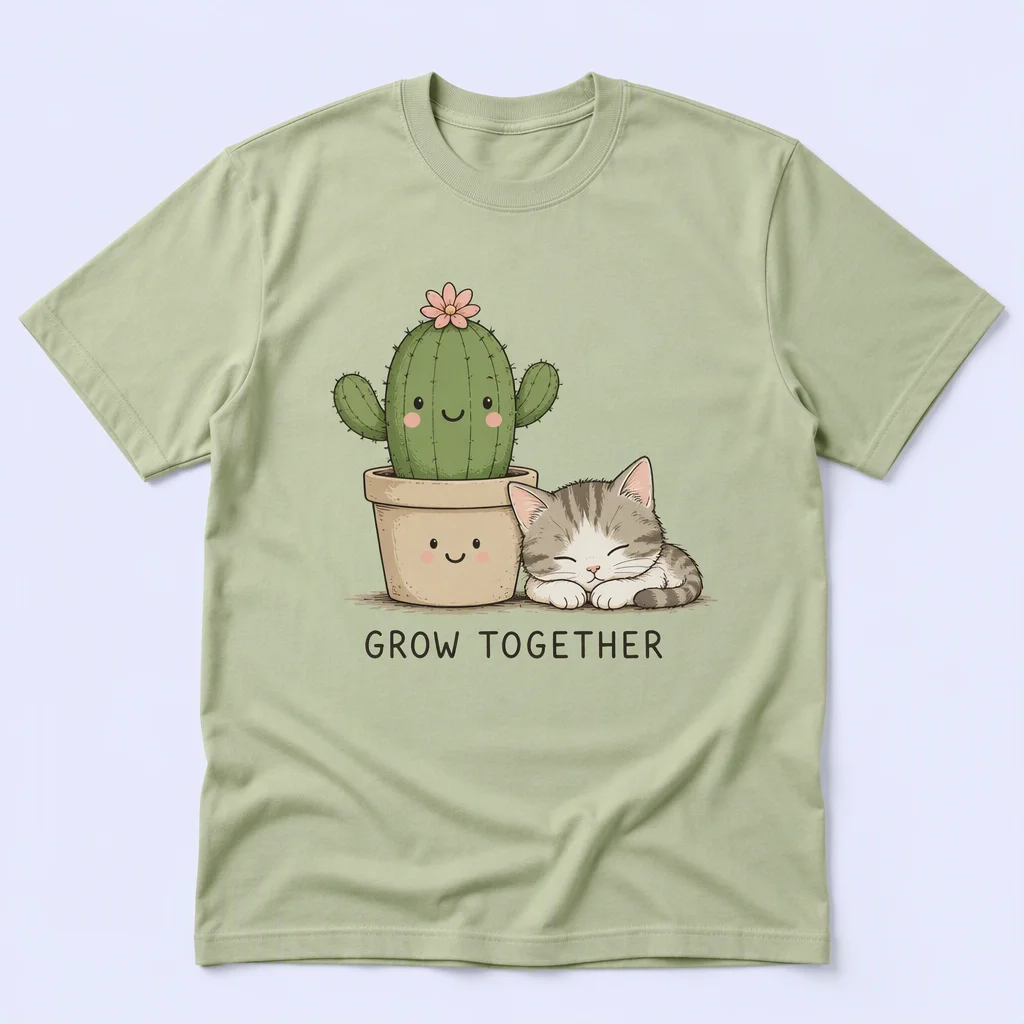 Heather Grey Reading Fox T-Shirt