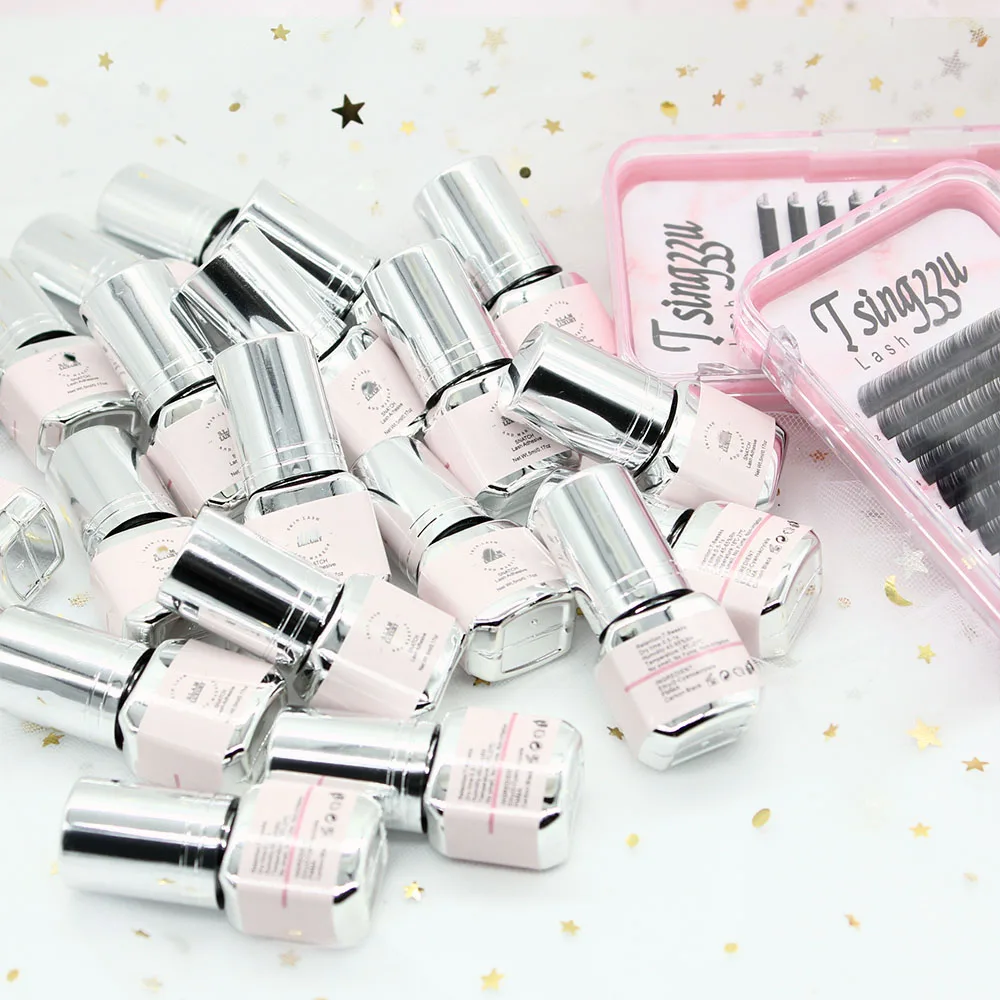 Popular  0.3 0.5s 1-2s Eyelash Adhesive Lash Foam Cleanser Primer Super Bonder Cream Remover Lash Extension Kit