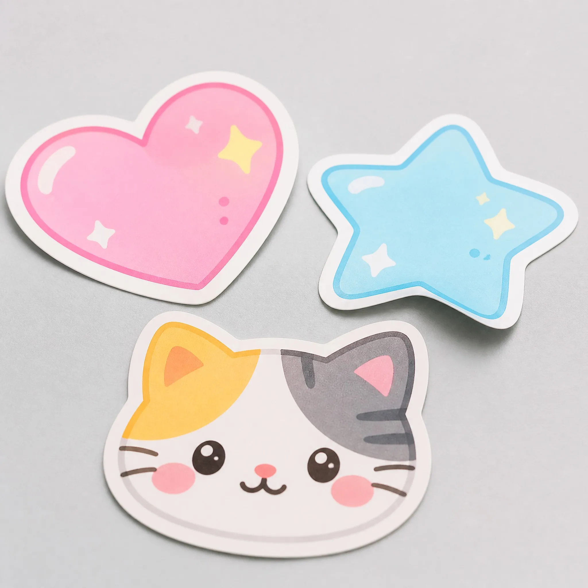 Macro detail of die-cut PVC sticker - print quality and clean cut edges