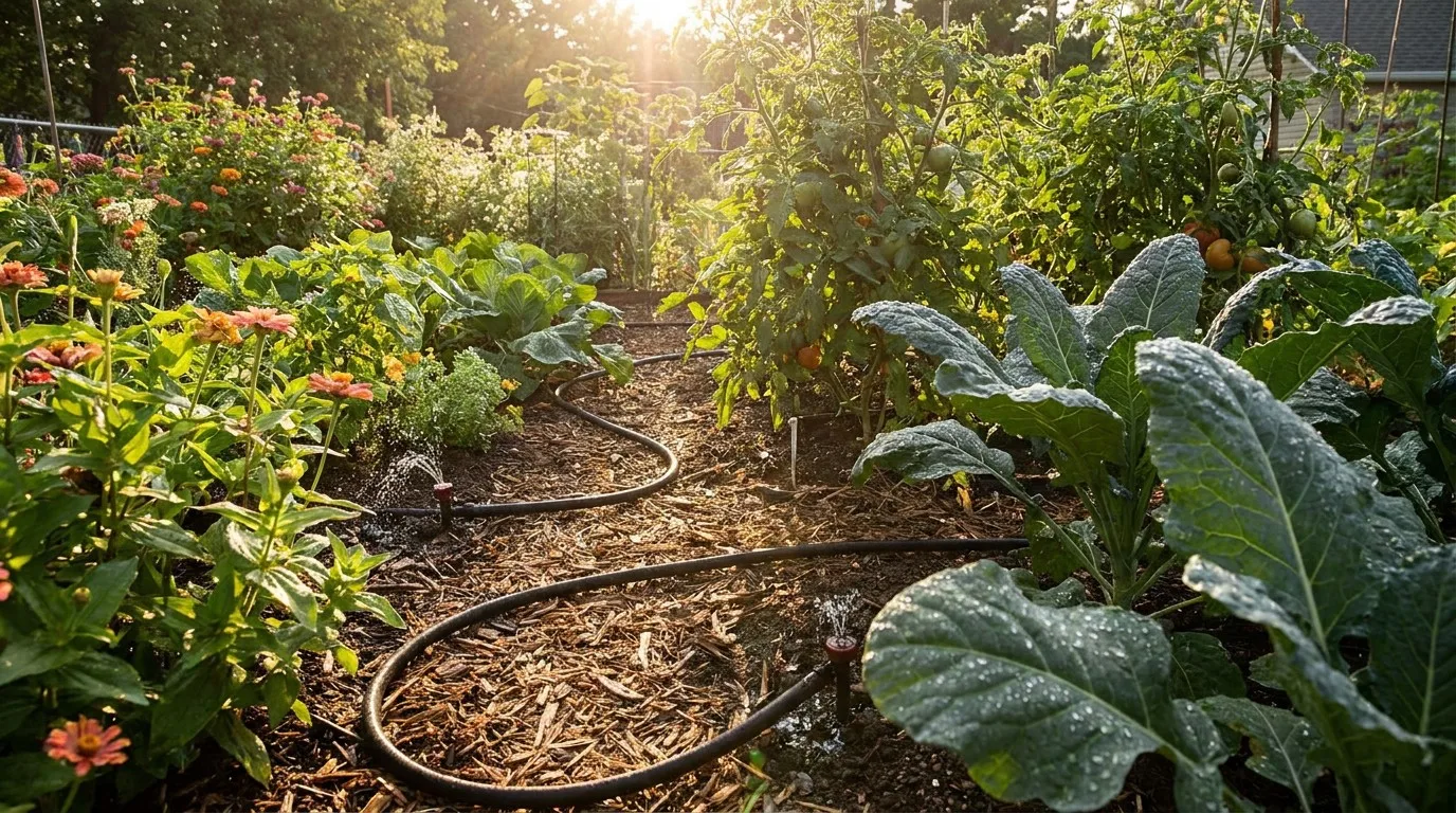 Summer garden irrigation