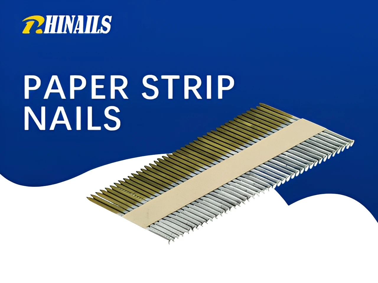 Rhinails 30-34 degree paper collated strip nails for framing and structural timber construction