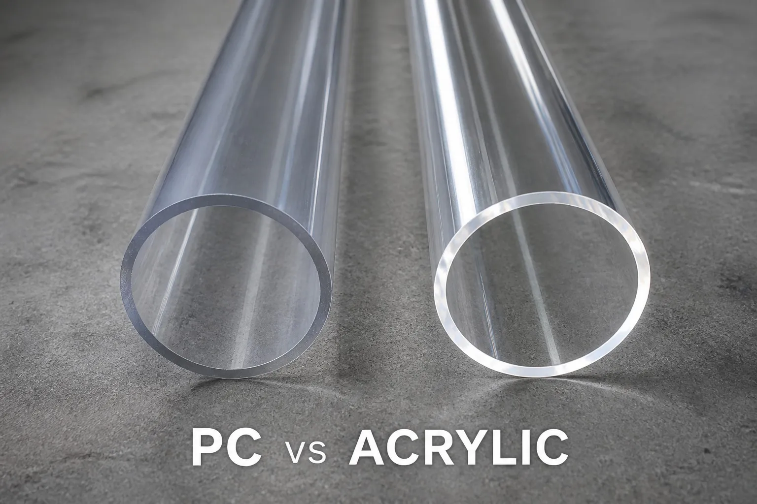 PC vs Acrylic Tube Comparison