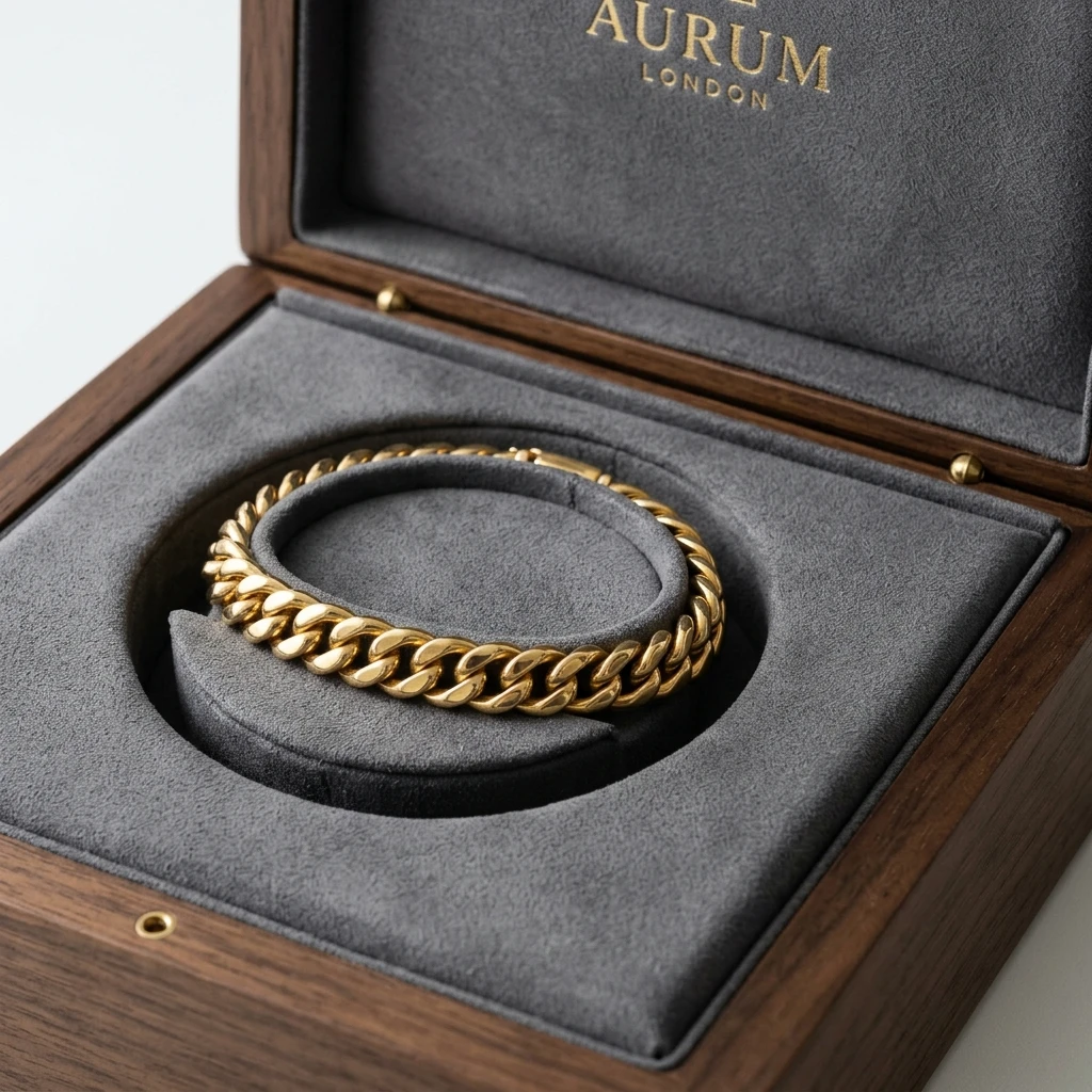 Secure Microfiber Insert for Gold Bracelet