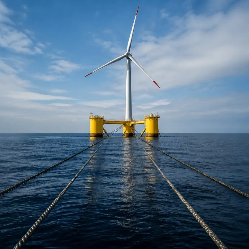 news-1-1 Anchors of the Blue Frontier: Steel Wire Rope's Critical Role in Floating Offshore Wind