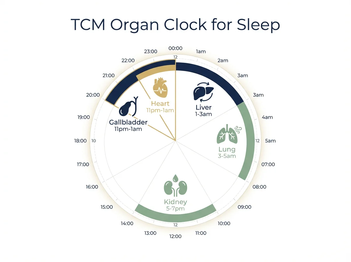 TCM Organ Clock for Sleep