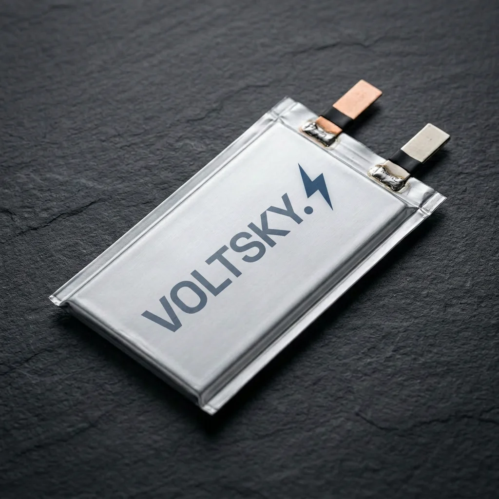 350Wh/kg Semi-Solid-State High-Energy Battery Cell with Voltsky Logo
