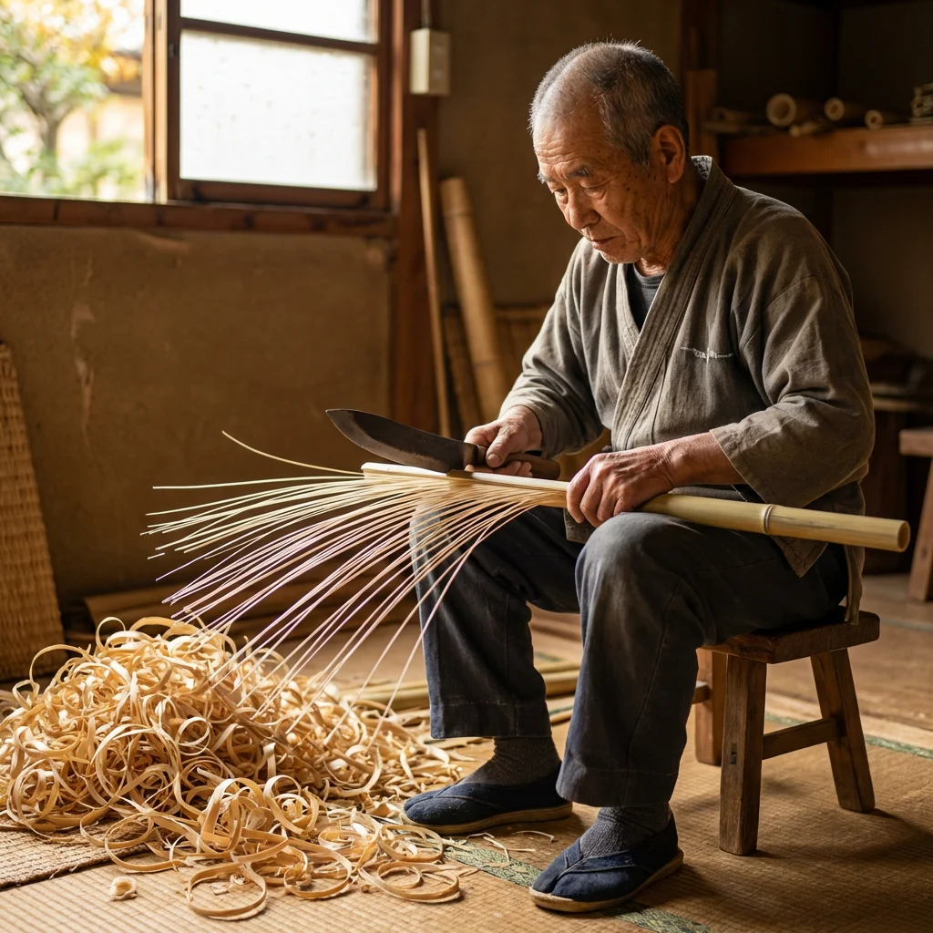 Fine Zhejiang Bamboo Weaving Detail