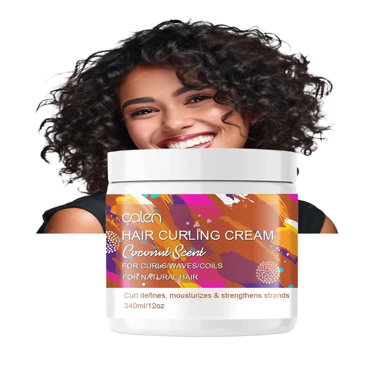 

Organic Coconut Smoothie Enhancing Curl Hair Cream for Twist Curly Hair