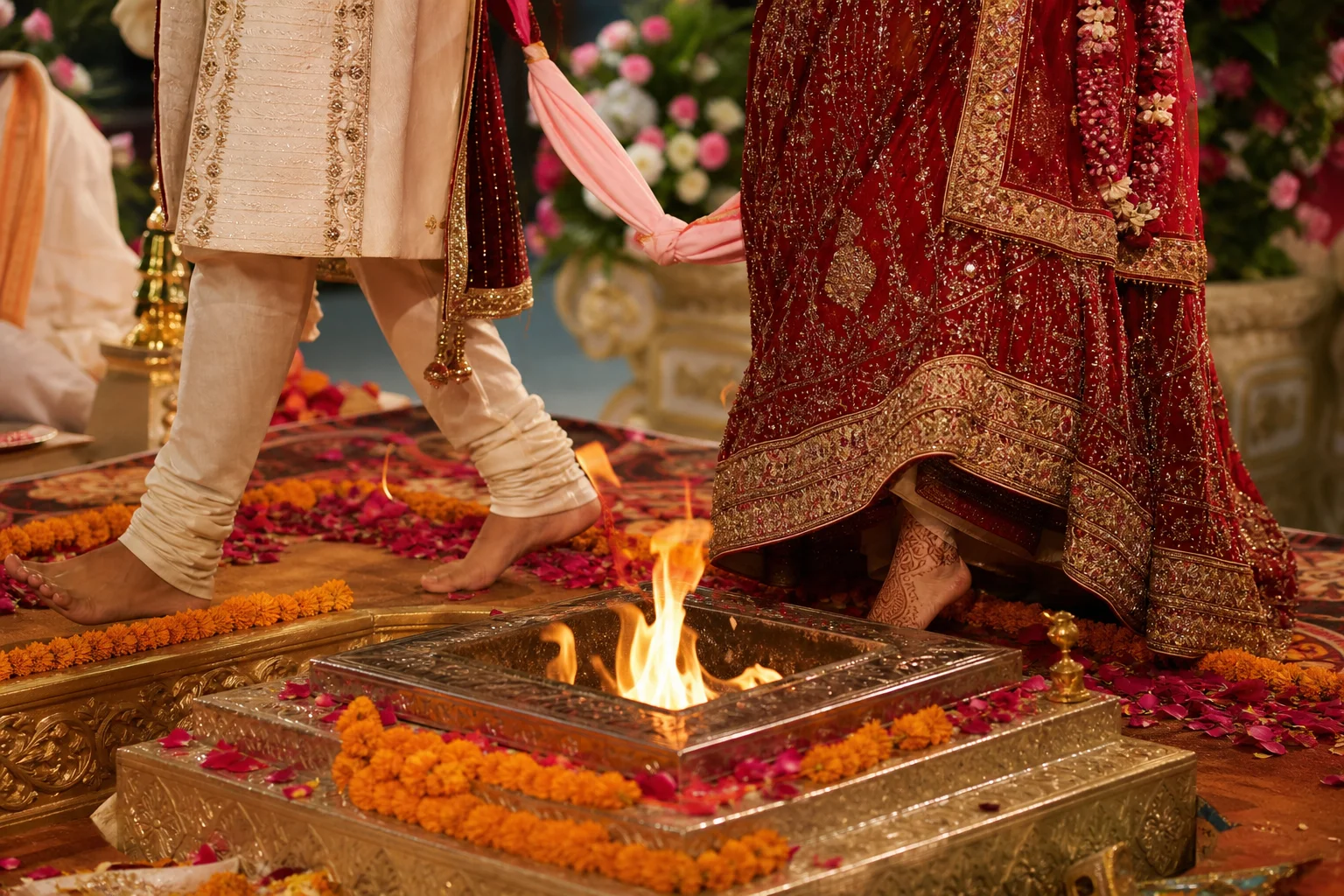 Punjabi Hindu Wedding Saat Phere