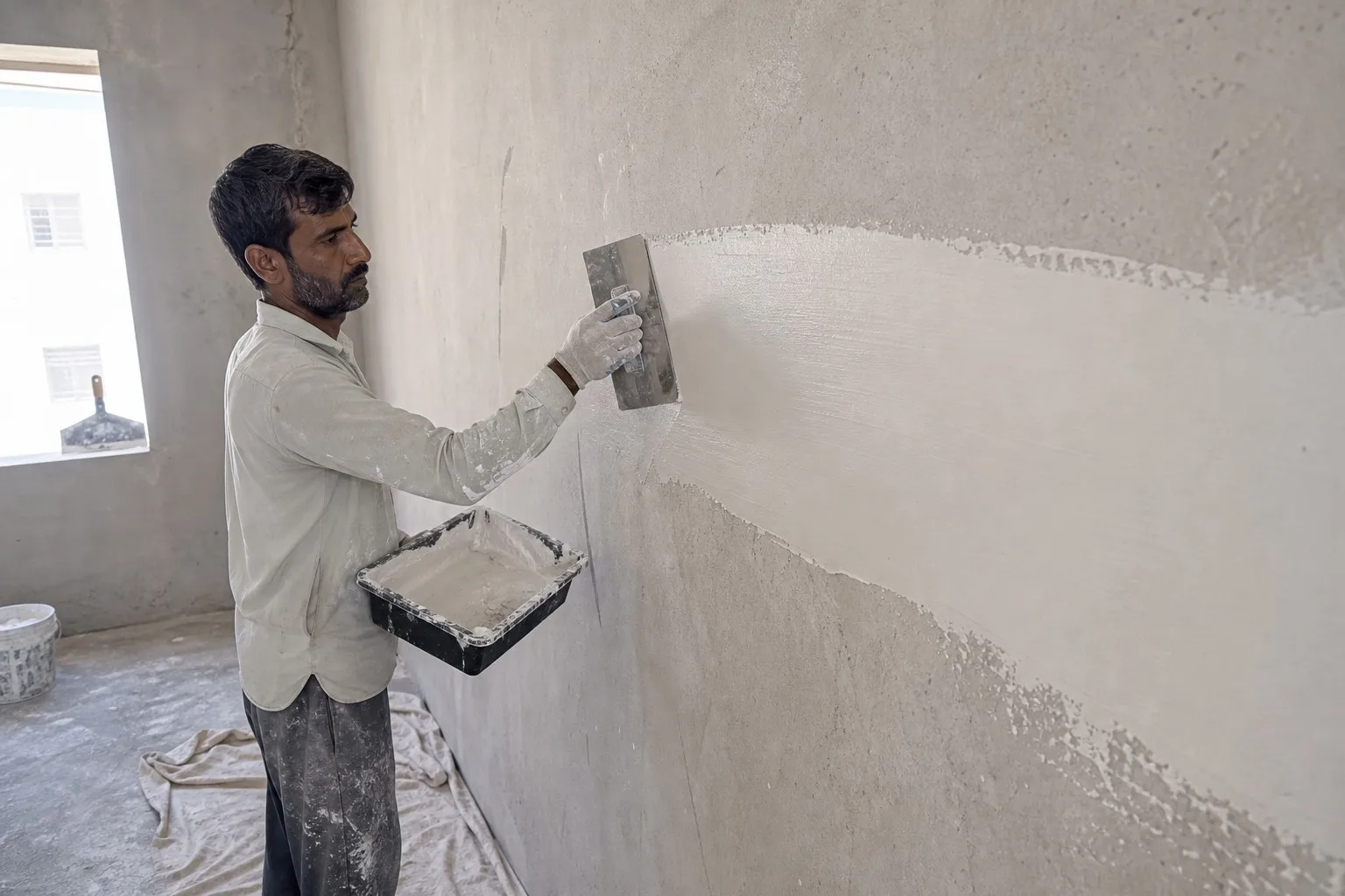 MHEC in wall putty formulations MHEC used for wall putty and skim coat workability