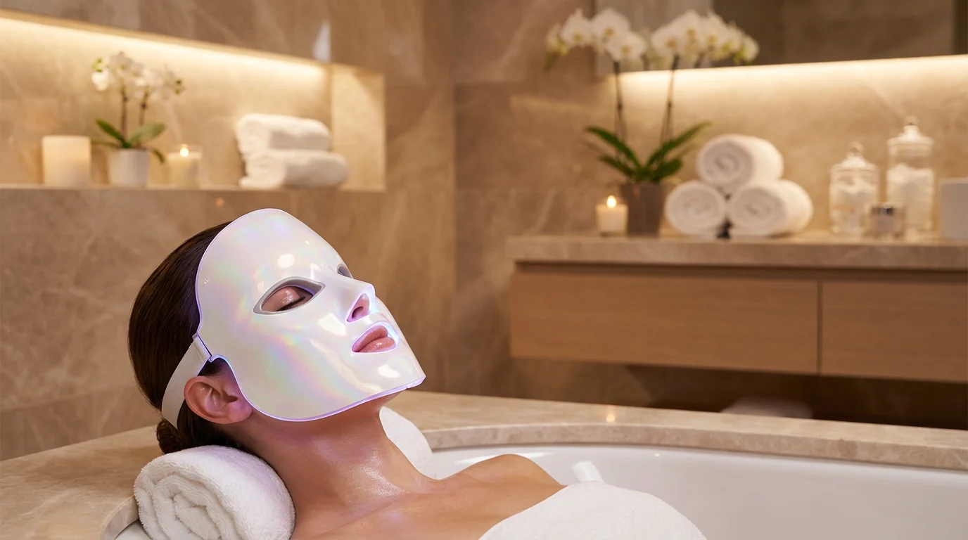 LED Face Mask Therapy Session