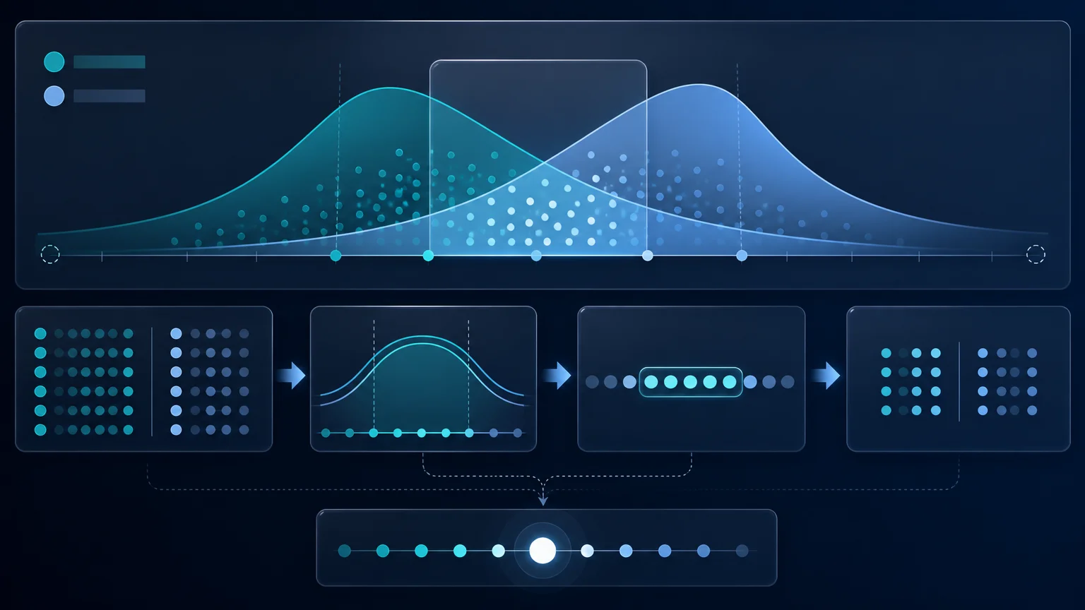 Scientific visualization of overlap weighting with treatment and control propensity-score distributions
