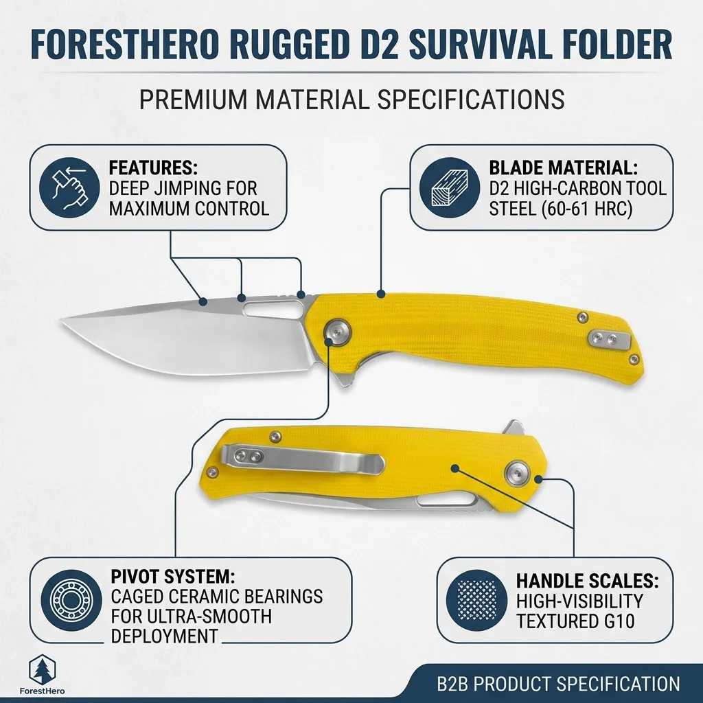 D2 Steel and G10 Specs