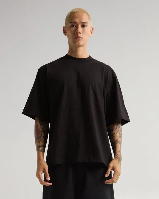 Black Heavyweight Oversized Tee Main