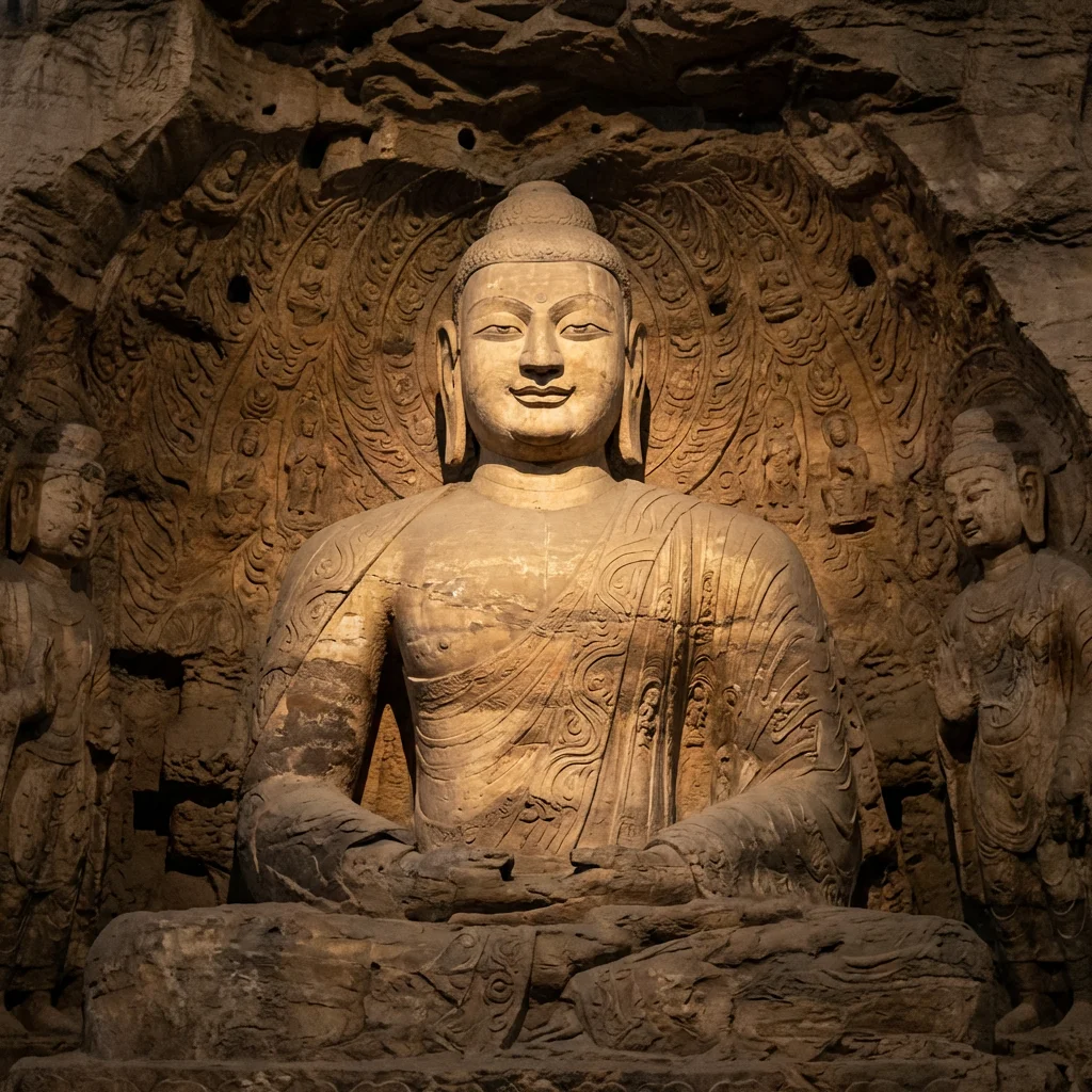 Traditional Chinese Stone Lion Shishi