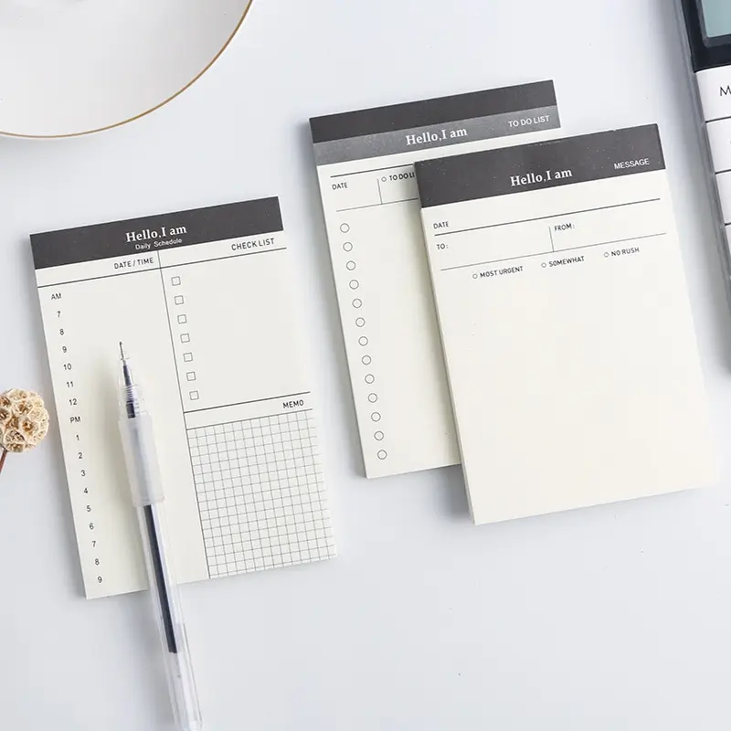 

A6 Pocket Size Eco Friendly Business To Do List And Daily Schedule Tear Off Planner Notepad Memo Pad