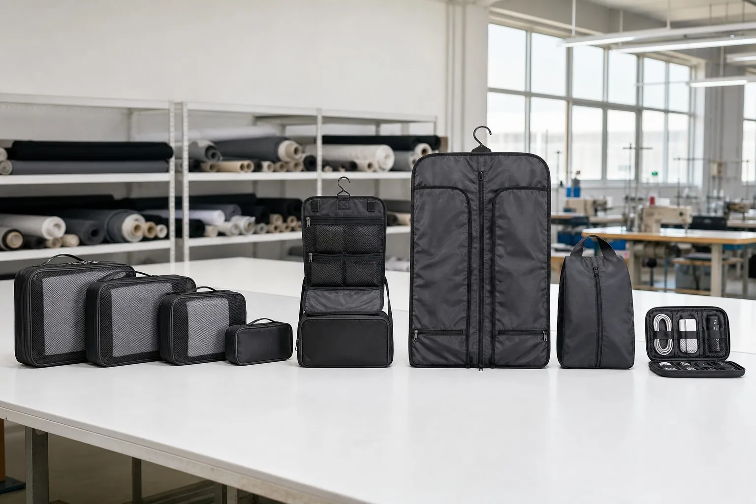 Travel Organizer Series — factory inspection table