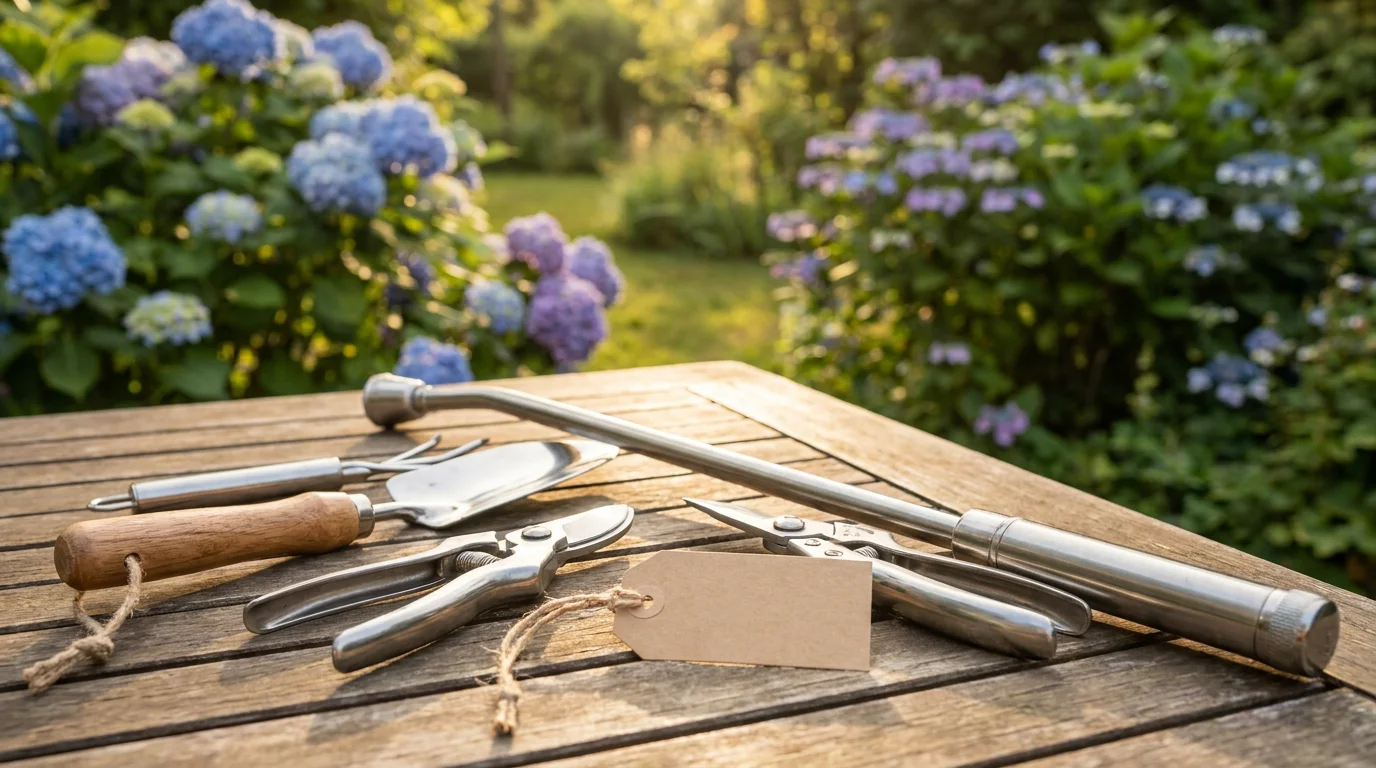 Father's Day garden gift scene with premium tools